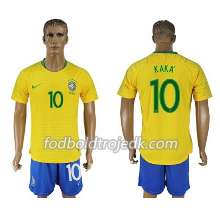 Brasilien VM 2018 Kaka 10 Hjemme - Fodboldtrøjer(S/S)
